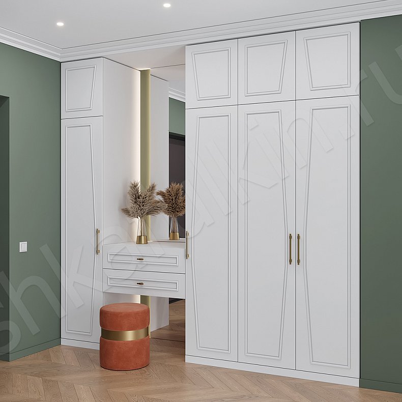 Изображение Прихожая Мерседес Светлые Белый Современный 3х створчатые Прихожая Для вещей 1