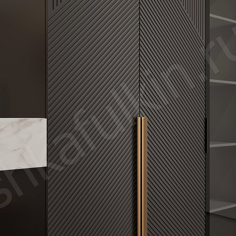 Прихожая с консолью Нотариус Черный Цветной Темные Зеленый Современный 5и створчатые Прихожая Для вещей 7