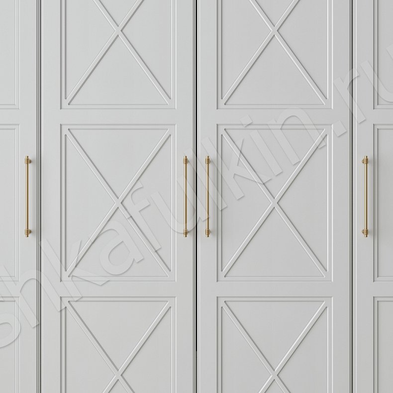 Шкаф Хемнэс Белый Красный Серый Светлые Классика 4х створчатые Гостиная Для вещей 9