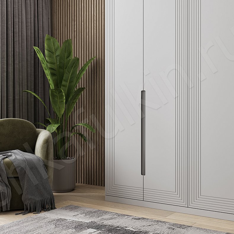 Шкаф 4 двери Сильвер Белый Модерн 4х створчатые Гостиная Для вещей 2