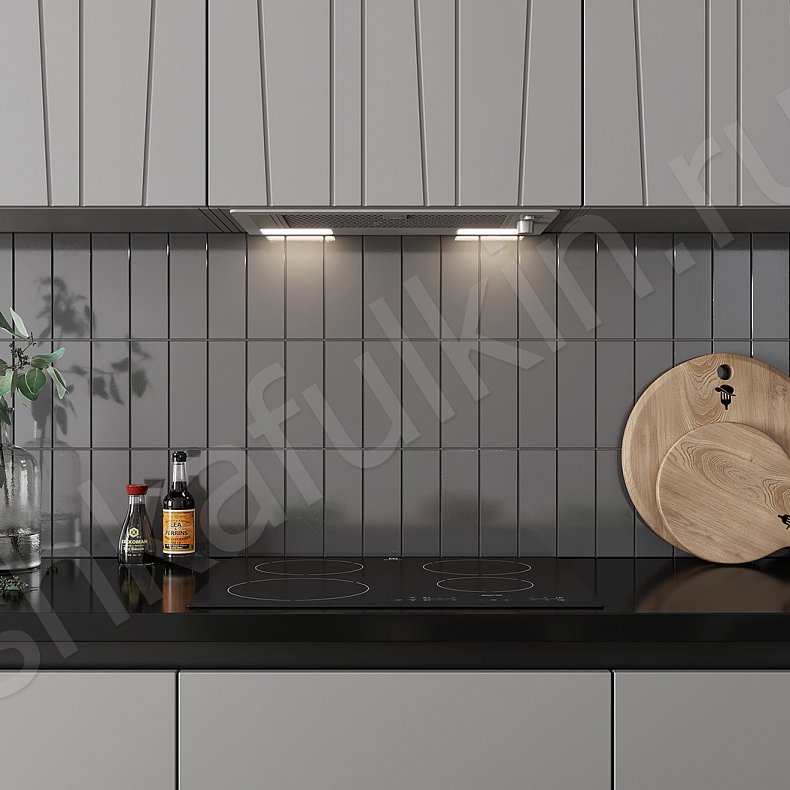 Изображение Кухня Ванесса Серый Светлые Современный   Для посуды 2