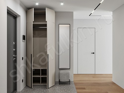 Изображение цвета Прихожая 2 двери Симпле Светлые Минимализм 2х створчатые Прихожая 