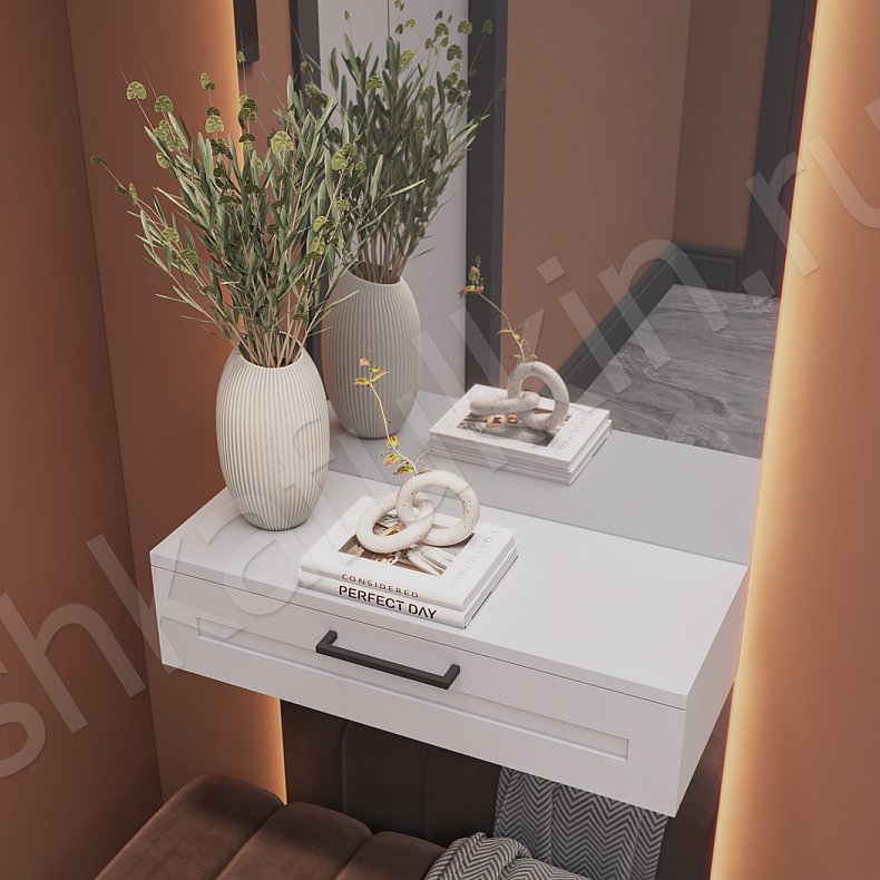 Прихожая Сандерс Белый Современный 3х створчатые Прихожая Для вещей 4