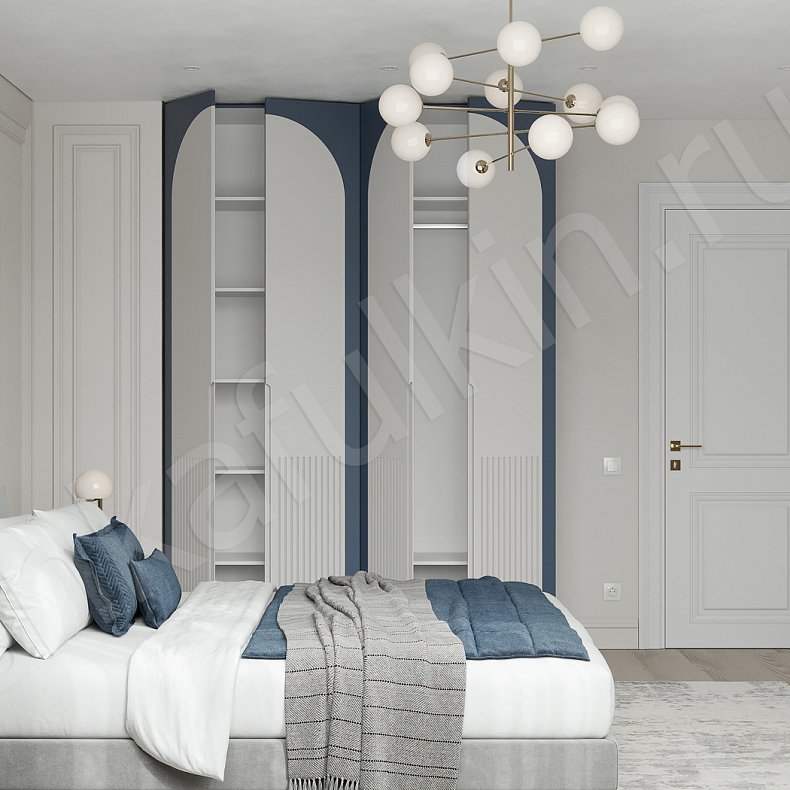 Изображение Шкаф Сомбреро Цветной Современный 4х створчатые Спальня Для вещей 4