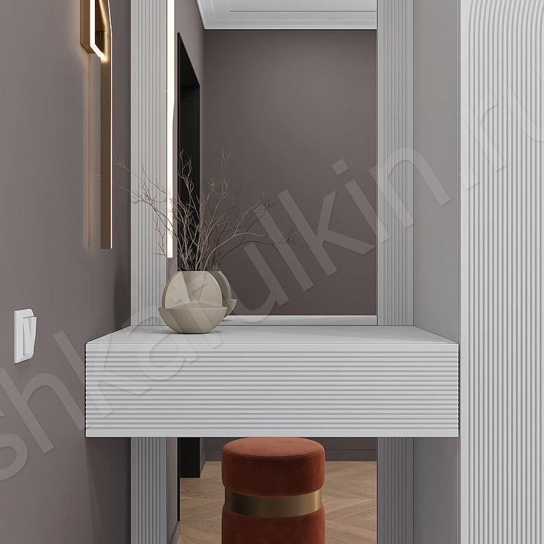 Прихожая Олимп Белый Светлые Современный 4х створчатые Прихожая Для вещей 4