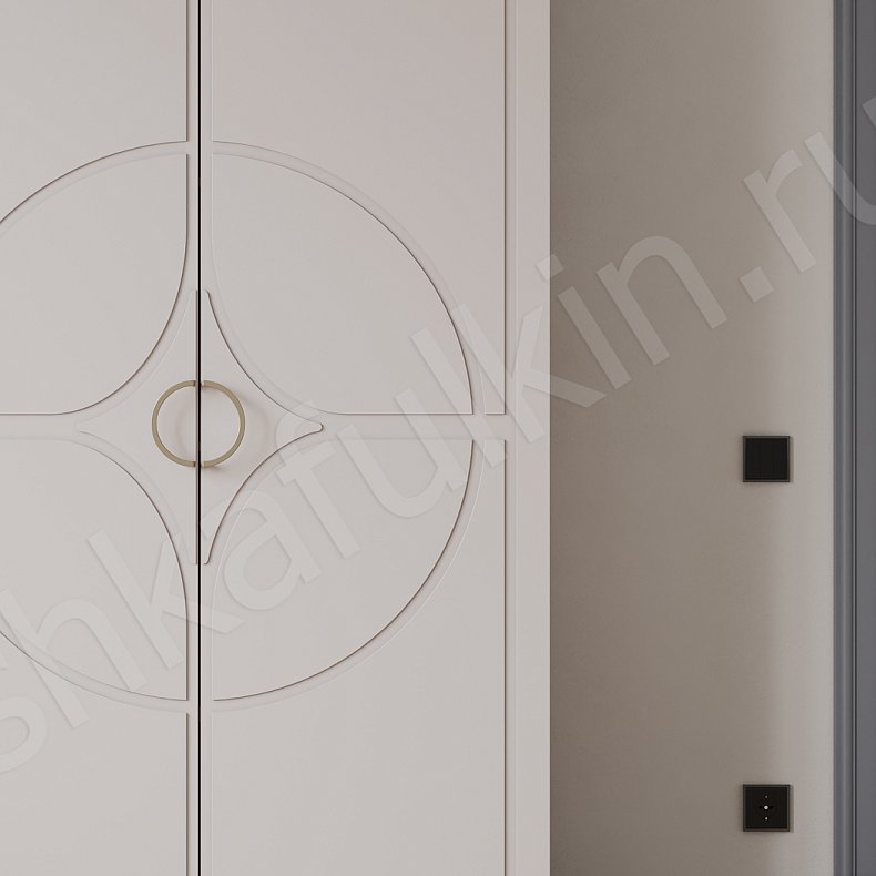 Изображение Шкаф Кимберли Белый Светлые Современный 4х створчатые Спальня Для вещей 2