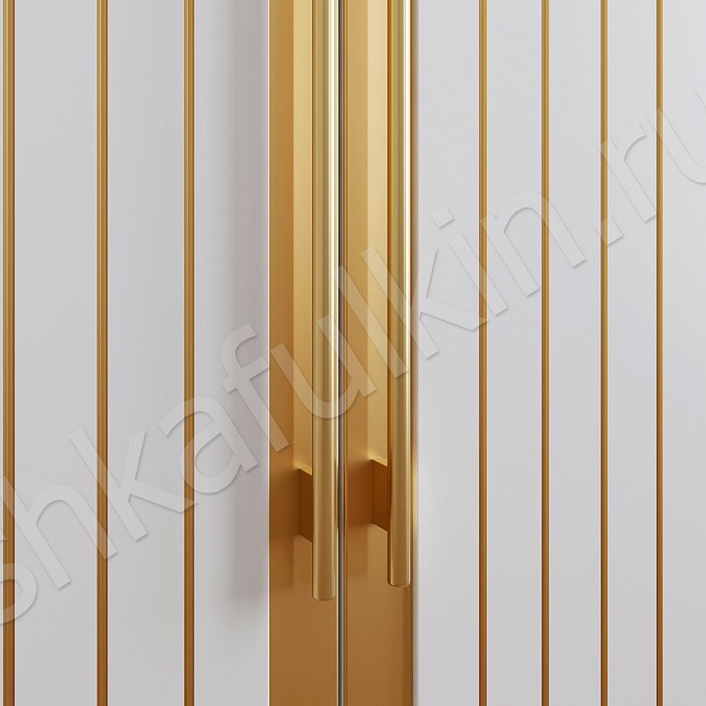 Шкаф Болеро Белый Черный Золото Модерн 4х створчатые Гостиная Для вещей 7