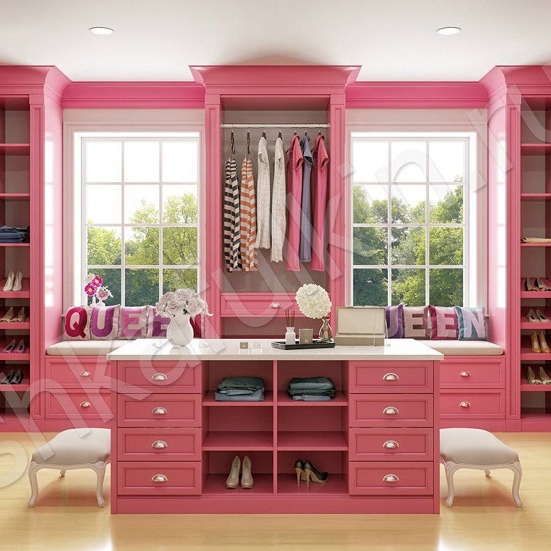 Гардеробная Афродита Розовый   Гардеробная 