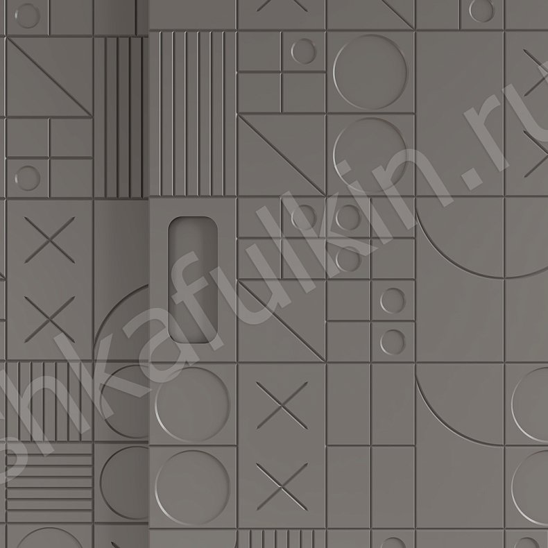 Шкаф-купе Фабрицио Серый Современный 3х створчатые Гостиная Для вещей 2