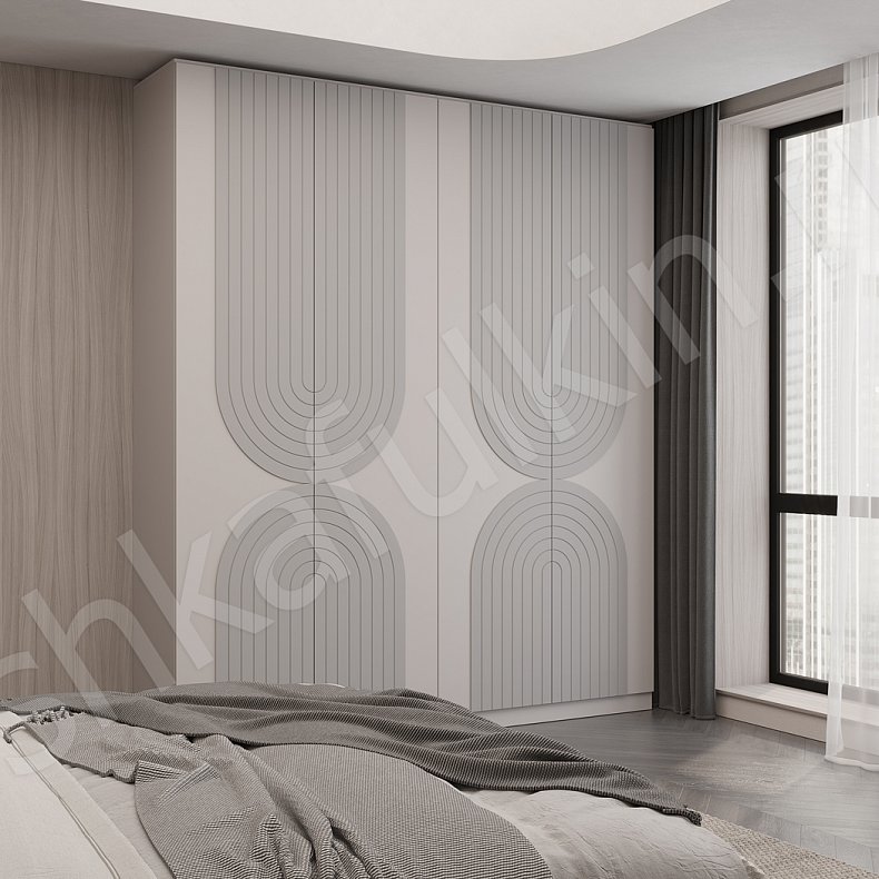 Шкаф Манчестер Светлые Современный 4х створчатые Спальня Для вещей