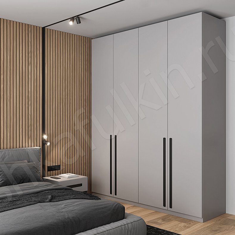 Изображение Гарнитур Лостерри Серый Минимализм 4х створчатые Спальня Для вещей 2