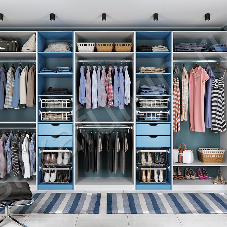 Изображение Гардеробная Британи Синий Гардеробная 1