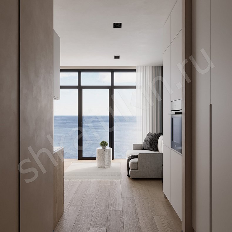 Изображение Шкаф в прихожую Монти Светлые Древесный Белый Современный 3х створчатые Прихожая Для вещей 3