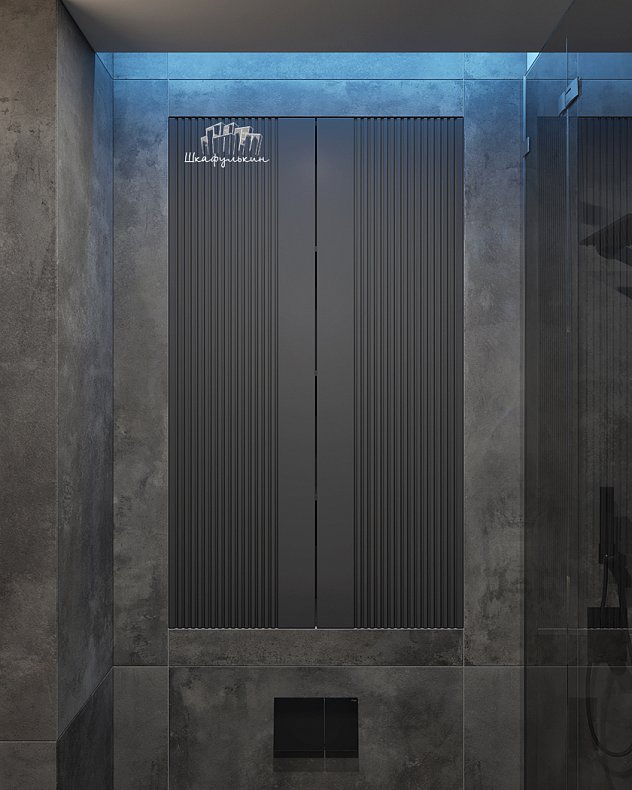 Мебель в санузел Шондер Темные Черный Современный   Для вещей 3