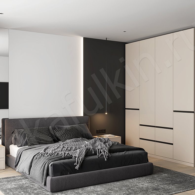 Гарнитур Зиппи Светлые Современный 4х створчатые Спальня Для вещей