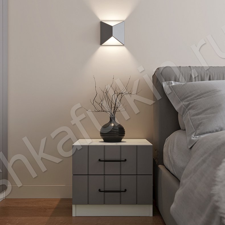 Изображение Гарнитур Кайрос Цветной Серый Синий Светлые Современный 5и створчатые Спальня Для вещей 6