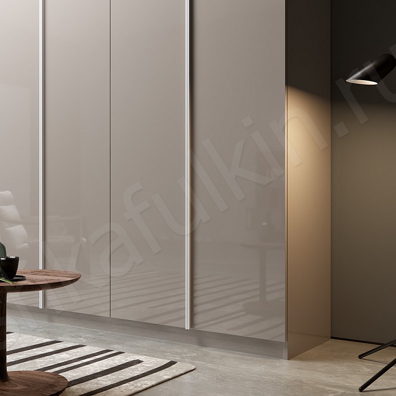 Шкаф Сантина Светлые Серый Минимализм 6и створчатые Гостиная Для вещей 1