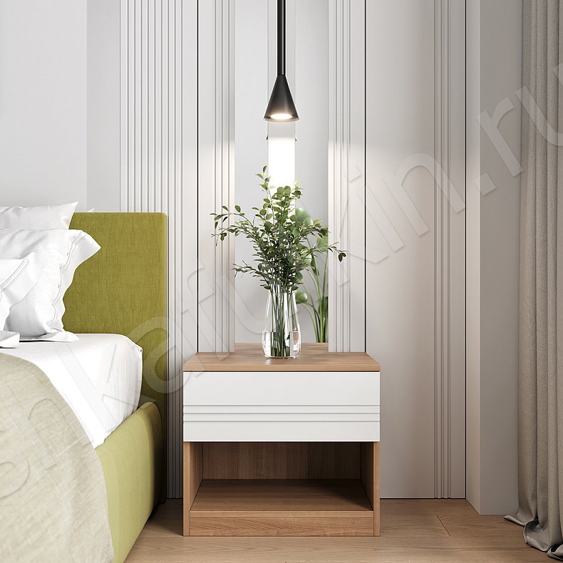 Встроенный шкаф-купе Альгеро Белый Модерн 2х створчатые Спальня Для вещей 3