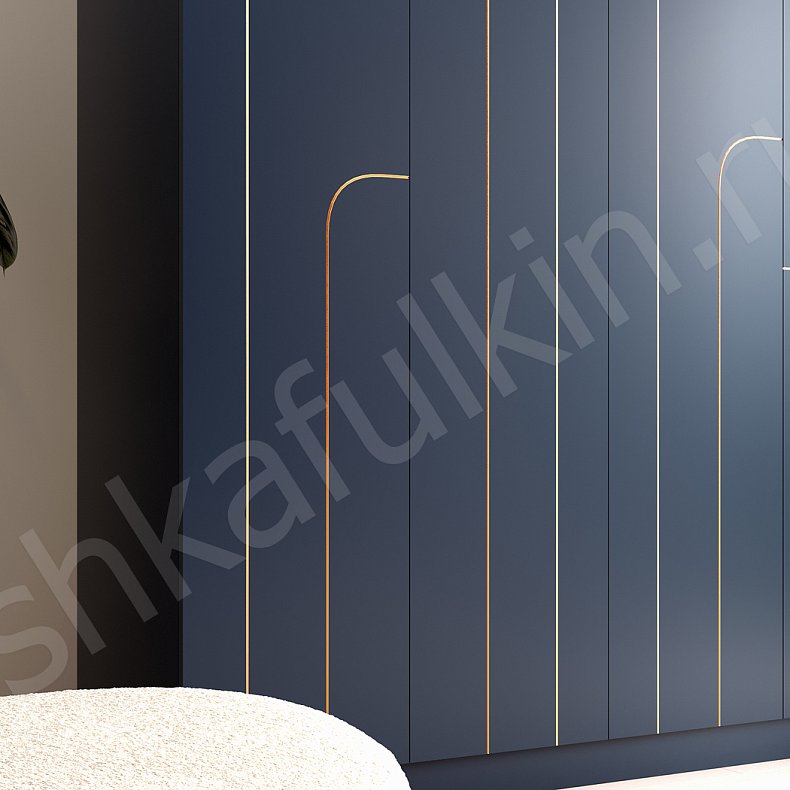 Шкаф Лакруа Золото Современный 4х створчатые Гостиная Для вещей 4