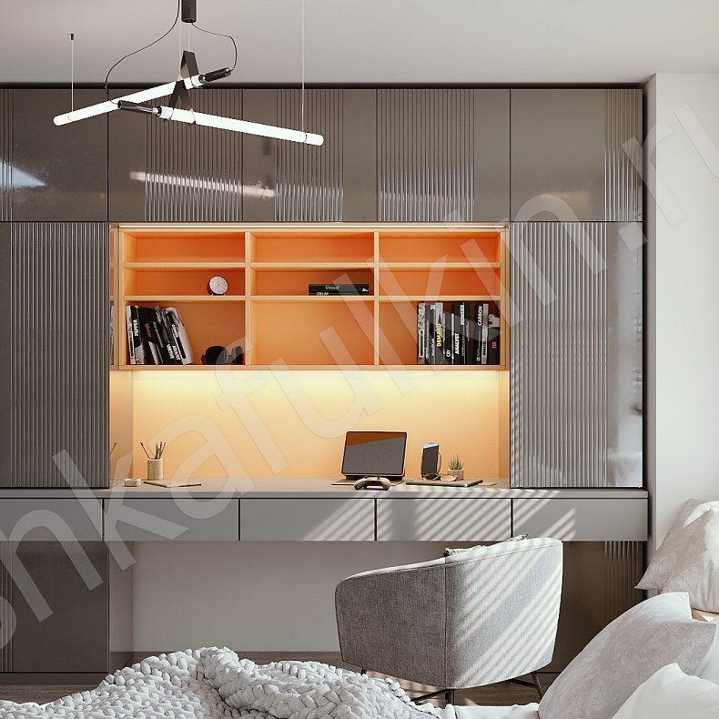 Изображение Детская Шондер Черный Цветной Светлые Зеленый Современный  Детская Для книг 5