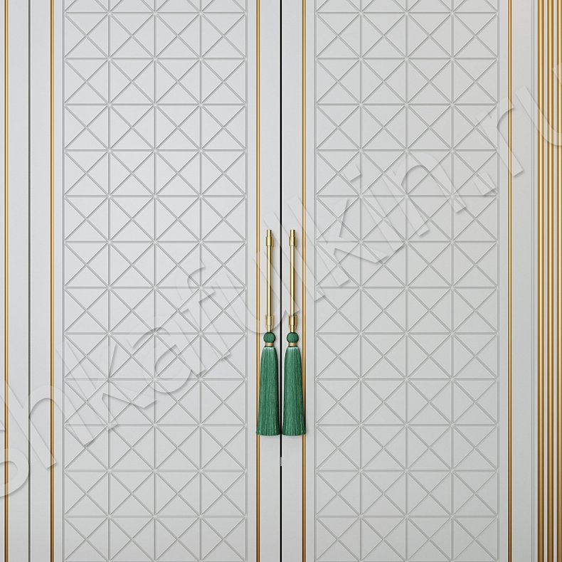 Гарнитур Октавия Золото Белый Классика 4х створчатые Спальня Для вещей 4