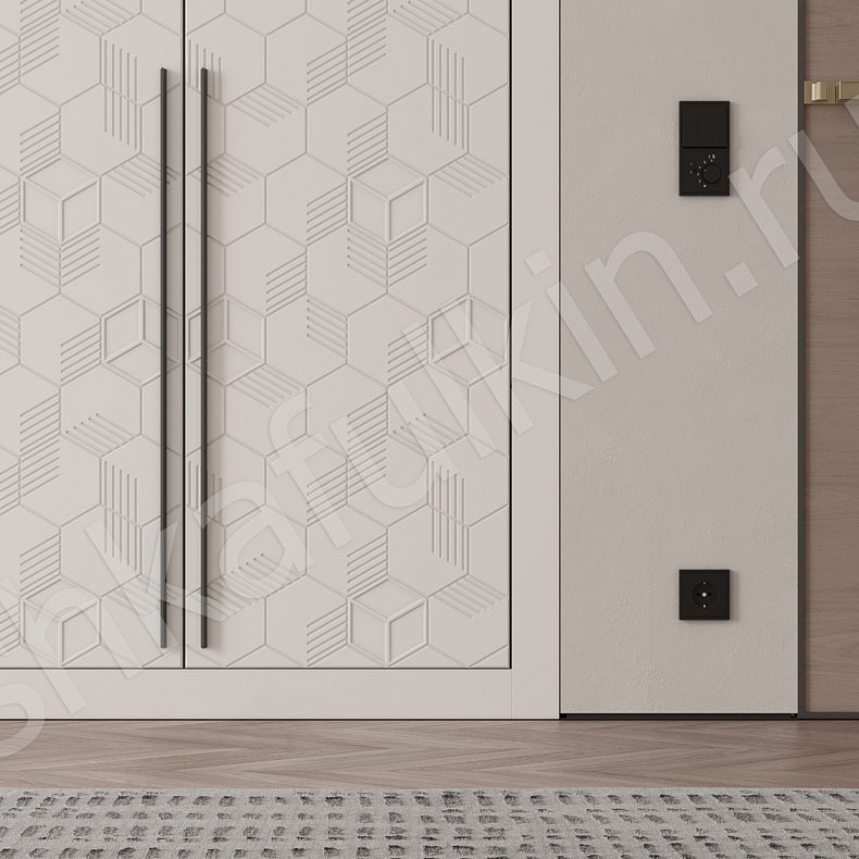 Встроенный шкаф Токио Белый Светлые Современный 4х створчатые Спальня Для белья Для вещей 2