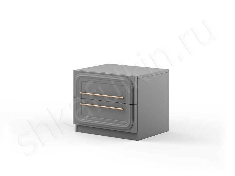 Тумба прикроватная Санмарино Серый Белый Черный Коричневый Светлые Темные Зеленый Неоклассика 2х створчатые Спальня Для книг Для декора