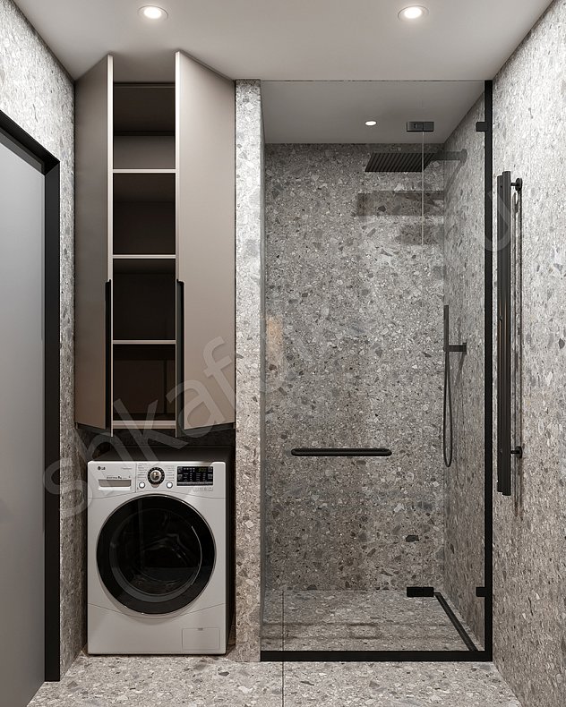 Мебель в ванную Доренго Светлые Коричневый Минимализм   Для вещей 3