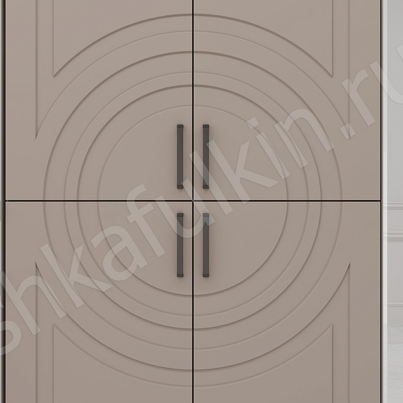 Прихожая Линдор Белый Коричневый Светлые Неоклассика 2х створчатые Прихожая Для вещей 7