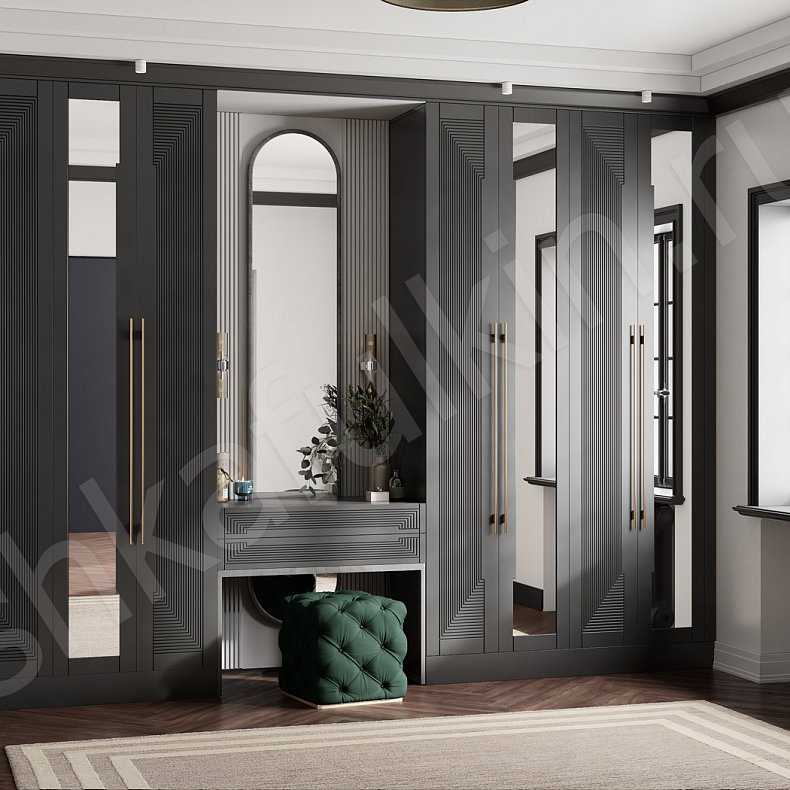 Шкаф Бергамо  Модерн 4х створчатые Спальня Для вещей 1