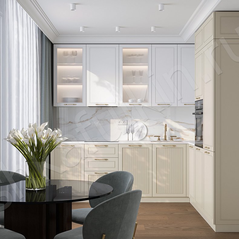 Кухня Ангурия Коричневый Цветной Красный Светлые Современный   Для посуды