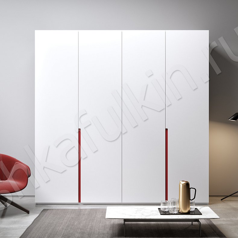 Распашной шкаф Графит Белый Черный Светлые Темные Минимализм 4х створчатые Гостиная Для вещей 2