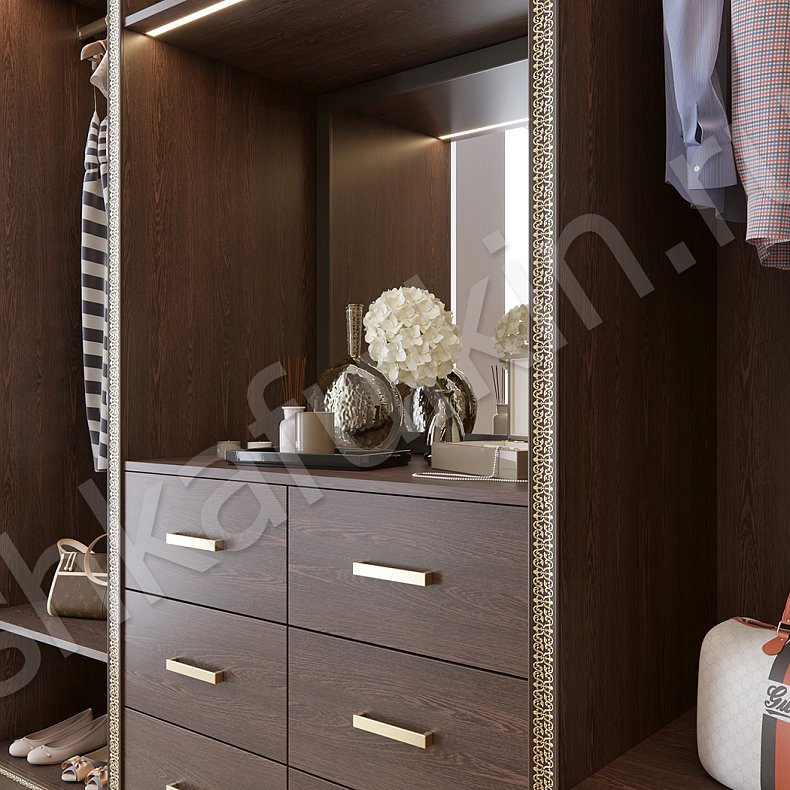 Гардеробная Вильям Венге Классика  Гардеробная  3