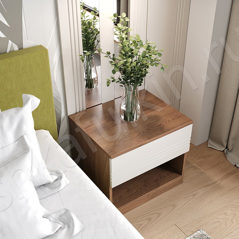 Шкаф-купе Альгеро Белый Светлые Современный 2х створчатые Спальня Для вещей 6