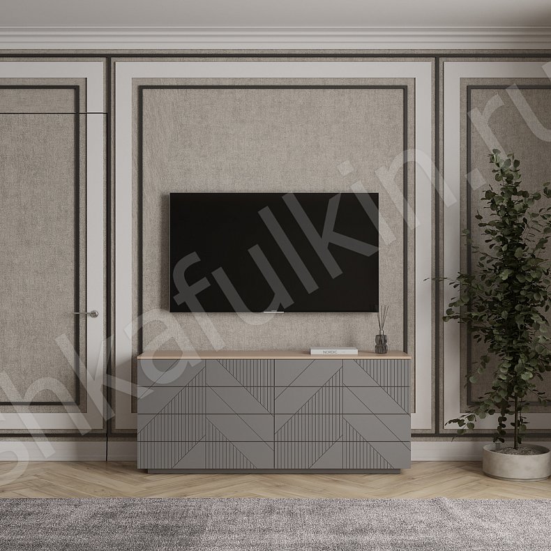 Встроенный шкаф-купе Хадсон Светлые Серый Современный 5и створчатые Спальня Для белья Для вещей 7