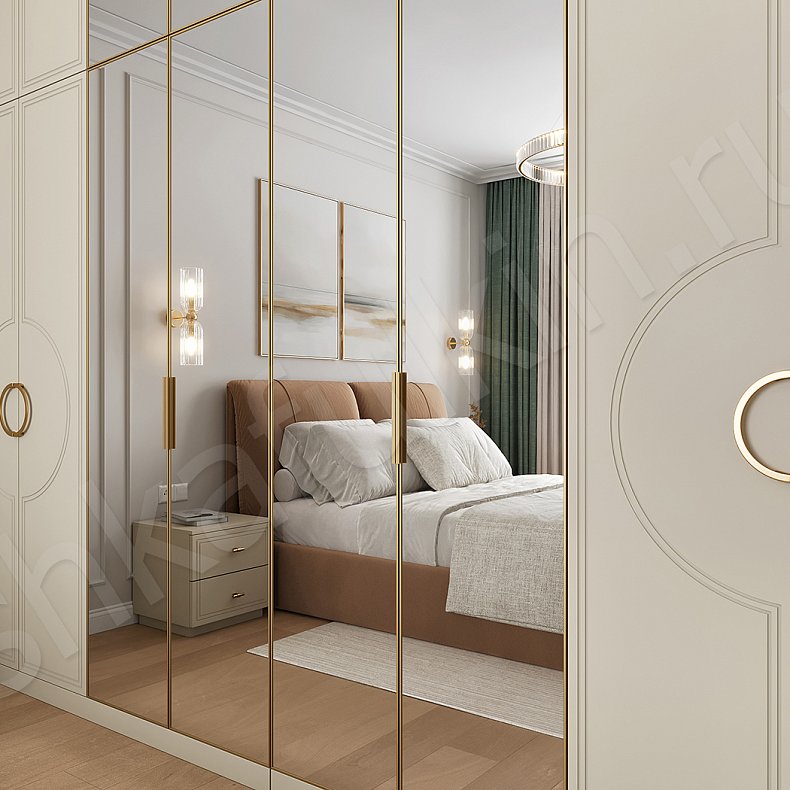 Изображение Мебель в спальню Эллада Светлые Коричневый Неоклассика  Спальня Для вещей Для белья 3