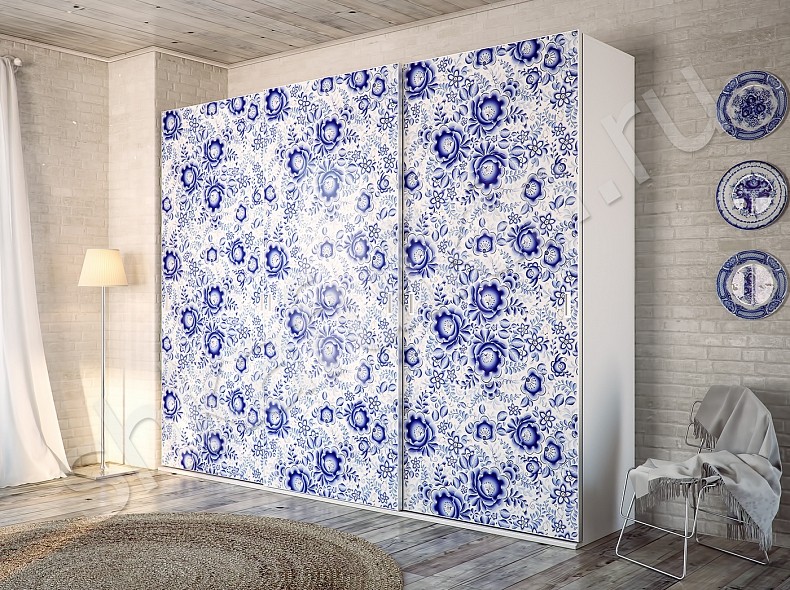 Корпусный шкаф-купе Гжель