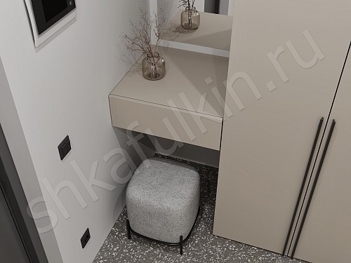 Прихожая 3 двери + консоль Симпле Светлые Минимализм 3х створчатые Прихожая 