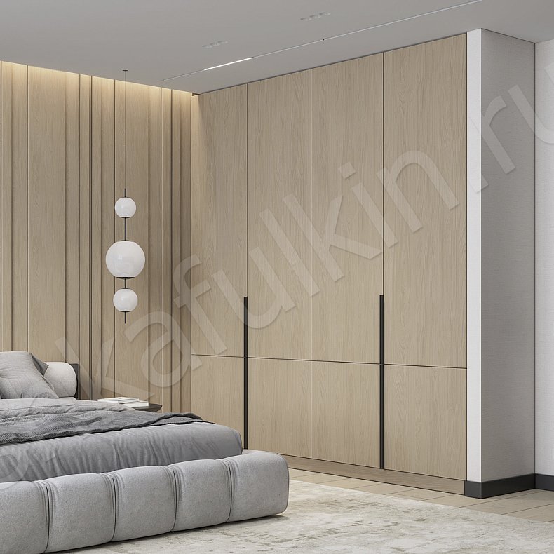 Изображение Гарнитур Аспект Древесный Светлые Современный 4х створчатые Спальня Для вещей 2
