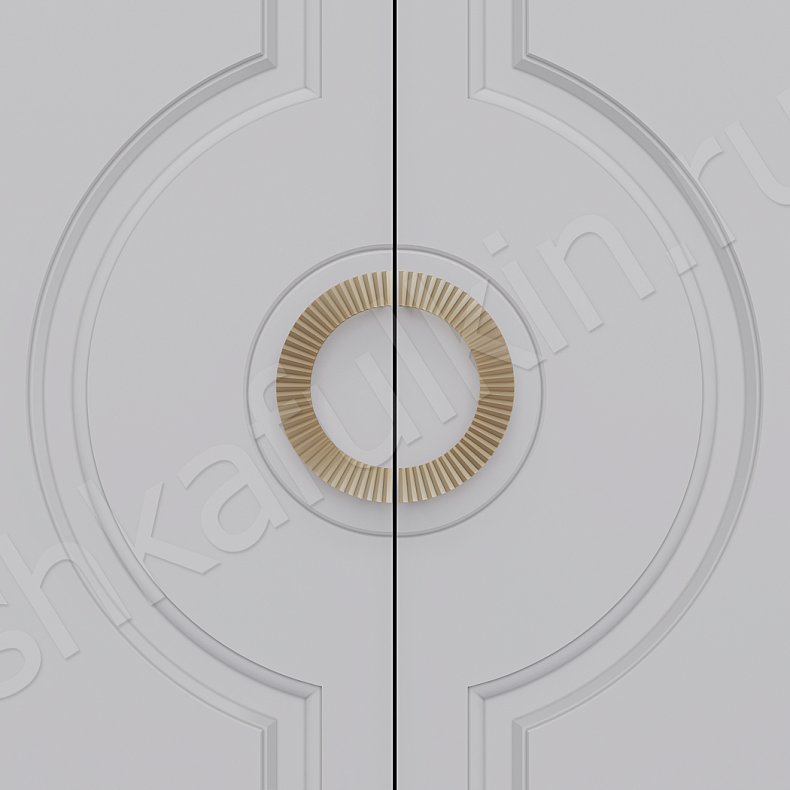 Прихожая Аврора Белый Цветной Синий Светлые Неоклассика 2х створчатые Прихожая Для вещей 8