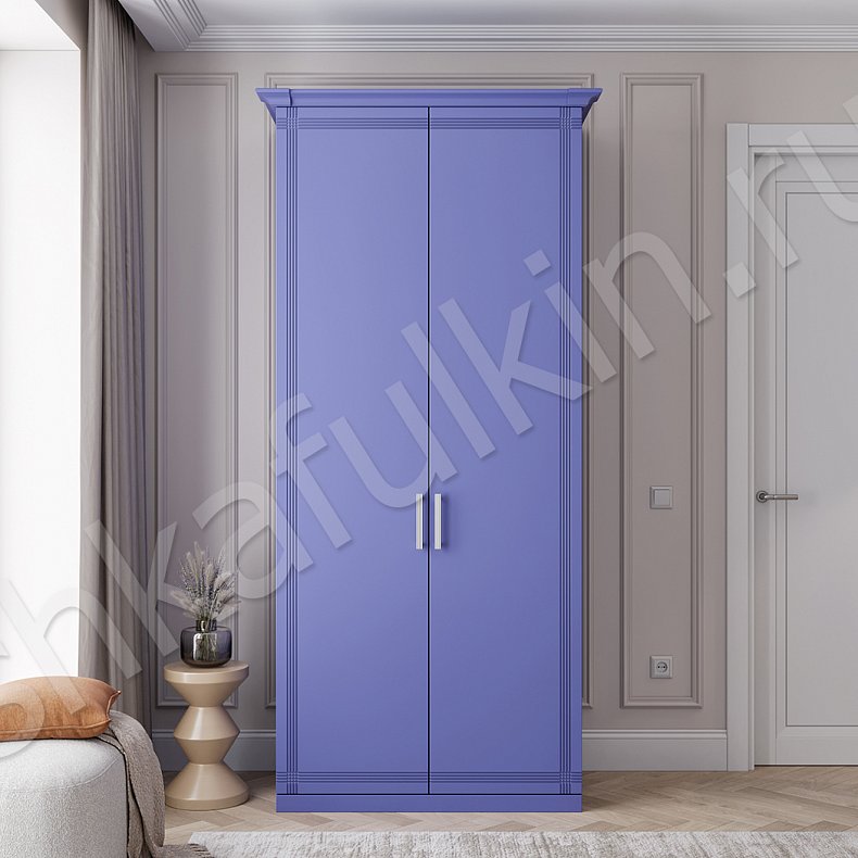 Корпусный шкаф Верипери Цветной Синий Светлые Современный 2х створчатые Гостиная Для вещей 3