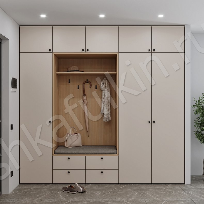 Прихожая Зорро Темные Светлые Серый Коричневый Черный Минимализм 3х створчатые Прихожая Для вещей