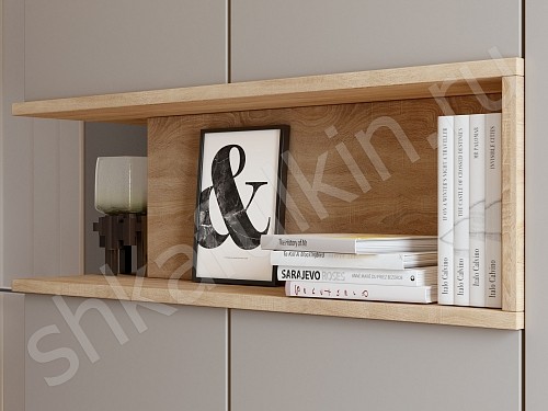 Изображение цвета Шкаф с рабочей зоной Джамбо Древесный Прованс 4х створчатые Спальня 