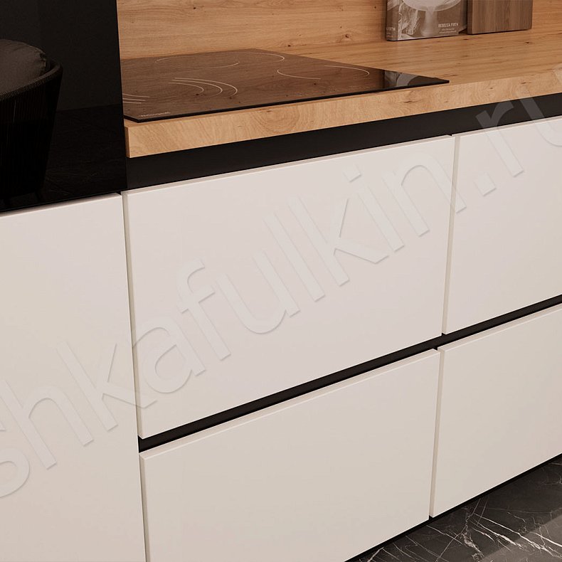 Кухня Арагви Светлые Белый Минимализм   Для посуды Для декора 4