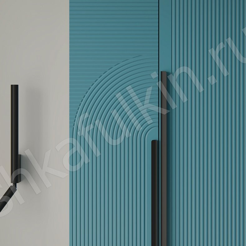 Шкаф и тумба Зингер Цветной Темные Зеленый Неоклассика 4х створчатые Спальня Для белья Для вещей 5