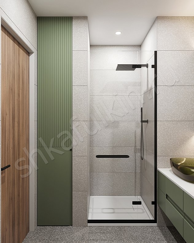 Мебель в ванную Капри Зеленый Светлые Цветной Современный   Для вещей 4