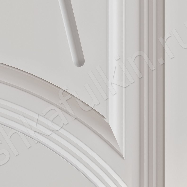 Шкаф Альберто Белый Неоклассика 4х створчатые Гостиная Для вещей 5