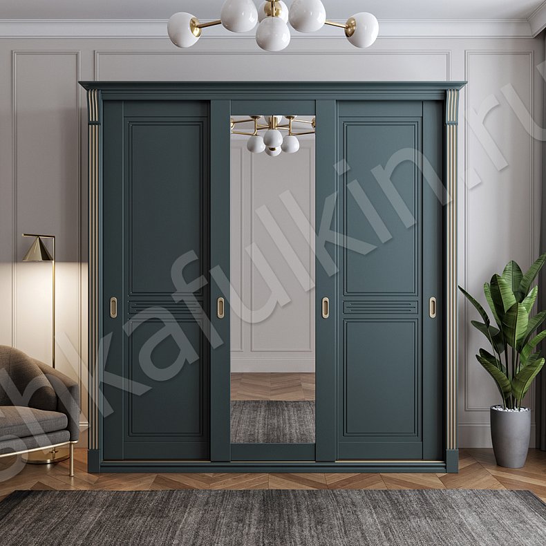 Изображение Шкаф-купе Адель Классика 3х створчатые Гостиная Для вещей 1