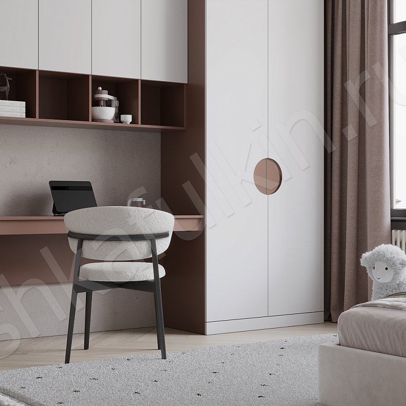 Изображение Гарнитур Фенита Белый Современный 2х створчатые Детская Для вещей Для книг 2