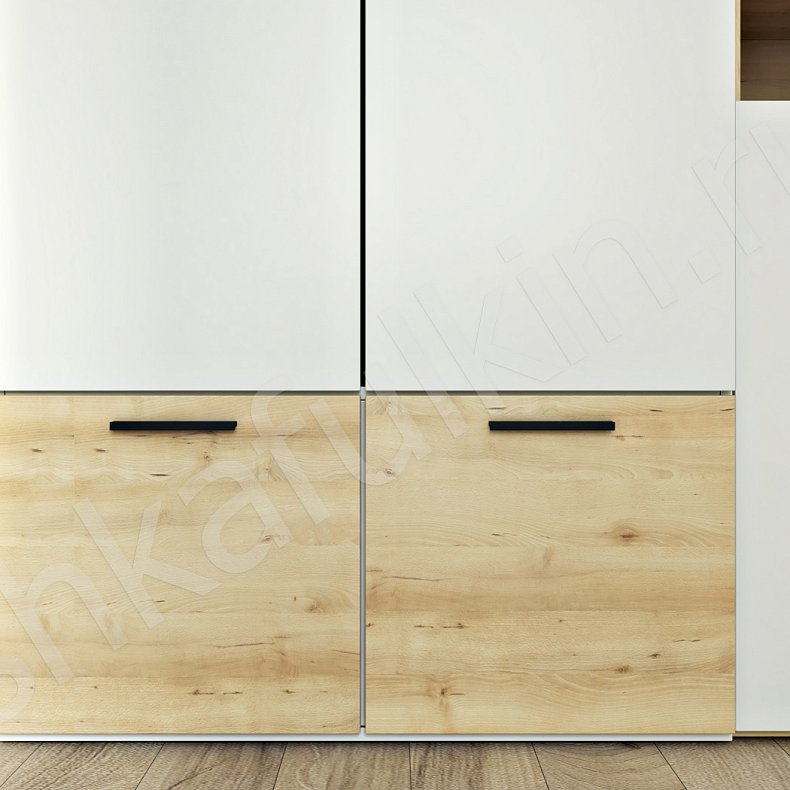 Изображение Прихожая Лайк Светлые Древесный Белый Скандинавский 2х створчатые Прихожая Для вещей 4